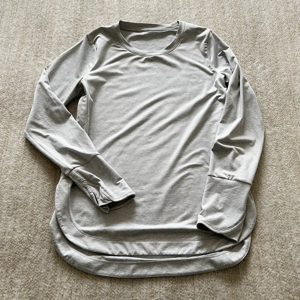 Athleta Uptempo Active Shirt Top M Gray